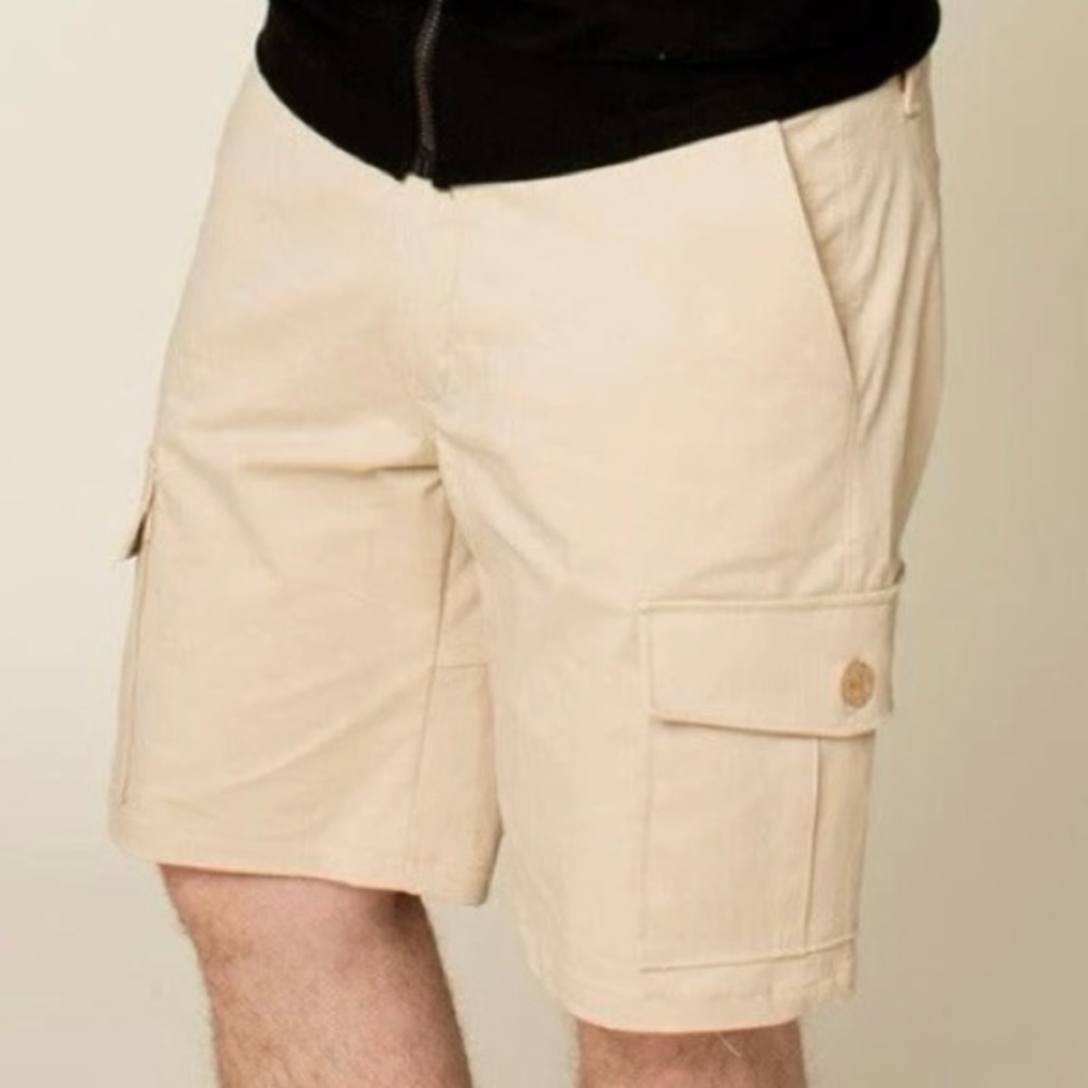 Montego Mon Silk Tan Cargo Shorts